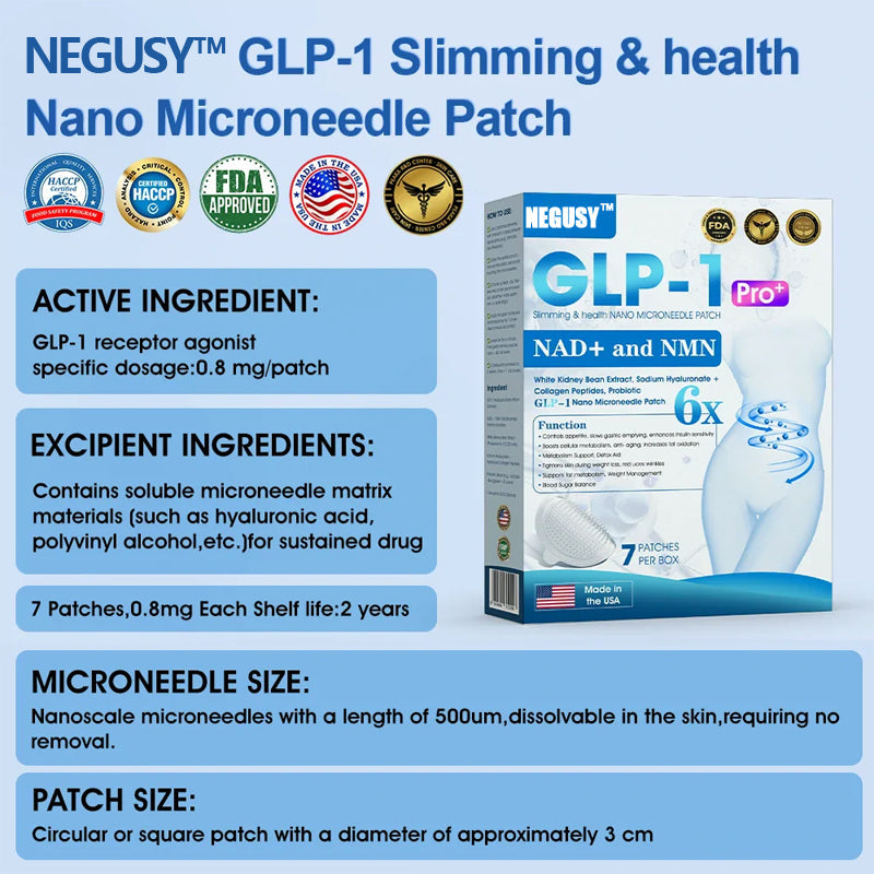 🔥Final 3 Hours: 80% OFF - NEGUSY™ GLP-1 Slimming & health NANO MICRONEEDLE PATCH (Zero Pain. 24/7 Release | Lose 20lbs FAST | 90% Sugar Drop | )👨⚕️